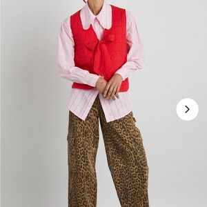 Damson Madder Dion Leopard Cargo Jean